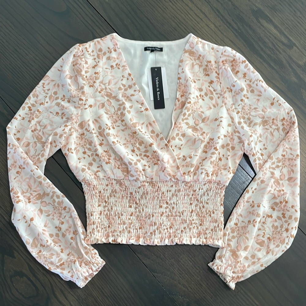 Violets and Roses Crop Top